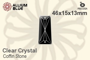 プレシオサ Coffin Stone (115) 46x15x13mm - クリスタル