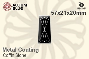 プレシオサ Coffin Stone (115) 57x21x20mm - Metal Coating