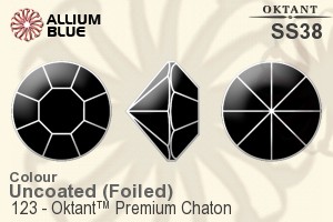 Oktant™ Premium 钻石形尖底石 (123) SS38 - 颜色 金色水银底