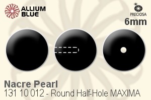 PRECIOSA Round Pearl 1/2H MXM 6 pearlesc.Yell.