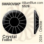 Swarovski Concise Flat Back No-Hotfix (2034) SS48 - Crystal Effect With Platinum Foiling