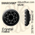 施華洛世奇 Framed 熨底平底石 (2078/H) SS16 - 顏色（半塗層） 銀色水銀底