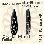 Swarovski Navette Flat Back Hotfix (2200) 4x2mm - Crystal Effect With Aluminum Foiling