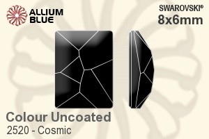 Swarovski Cosmic Flat Back No-Hotfix (2520) 8x6mm - Color Unfoiled