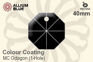 Preciosa MC Octagon (1-Hole) (2571) 40mm - Colour Coating