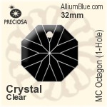 Preciosa MC Octagon (1-Hole) (2636) 32mm - Colour Coating