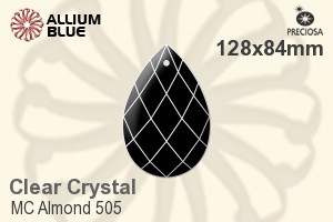 Preciosa MC Almond 505 (2661) 128x84mm - Clear Crystal