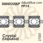 Swarovski Catch-free Cupchain (27001) PP24, Unplated, 00C - Clear Crystal