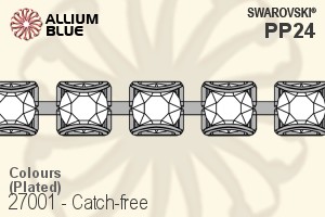 Swarovski Catch-free Cupchain (27001) PP24, Plated, 00C - Colors