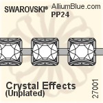 Swarovski Catch-free Cupchain (27001) PP24, Unplated, 00C - Crystal Effects