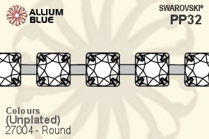 Swarovski Round Cupchain (27004) PP32, Unplated, 00C - Colors