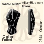 Swarovski Contour Flat Back No-Hotfix (2798) 10mm - Crystal Effect Unfoiled