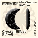 スワロフスキー Moon ラインストーン ホットフィックス (2813) 10x7mm - クリスタル エフェクト 裏面アルミニウムフォイル