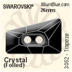 Swarovski Trapeze Button (3052) 17mm - Colour (Uncoated) With Aluminum Foiling
