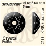 PREMIUM Round Flatback Cross-Groove Setting (PM2000/S), With Sew-on Cross Grooves, SS14 (3.5mm), Plated Brass