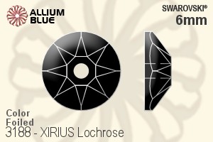 Swarovski XIRIUS Lochrose Sew-on Stone (3188) 6mm - Color With Platinum Foiling