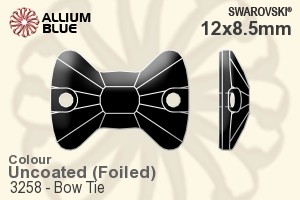 Swarovski Bow Tie Sew-on Stone (3258) 12x8.5mm - Color With Platinum Foiling