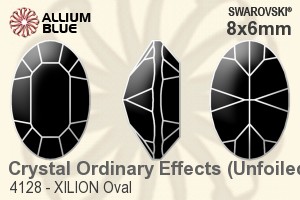 Swarovski XILION Oval Fancy Stone (4128) 8x6mm - Crystal Effect Unfoiled