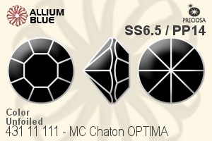 Preciosa MC Chaton OPTIMA (431 11 111) SS6.5 / PP14 - Color Unfoiled