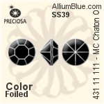 施华洛世奇 XILION Chaton (1028) SS39 - Colour (Uncoated) With Platinum Foiling