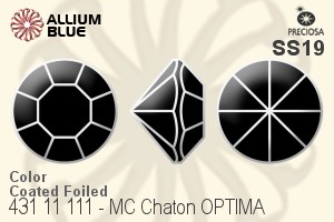 Preciosa MC Chaton OPTIMA (431 11 111) SS19 - Color (Coated) With Golden Foiling