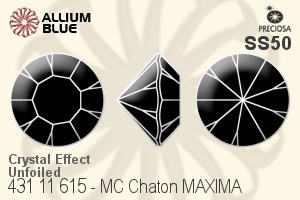 Preciosa MC Chaton MAXIMA (431 11 615) SS50 - Crystal Effect Unfoiled