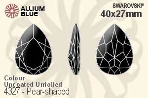 Swarovski Pear-shaped Fancy Stone (4327) 40x27mm - Colour (Uncoated) Unfoiled