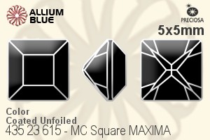 PRECIOSA Square MXM 5x5 jet U Hem