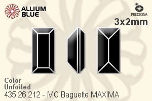 PRECIOSA Baguette MXM 3x2 jet U