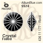 Preciosa MC Rivoli (436 11 177) SS17 - Crystal Effect With Dura™ Foiling