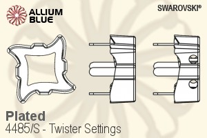 Swarovski Twister Settings (4485/S) 6mm - Plated