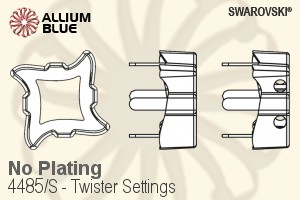 スワロフスキー Twisterファンシーストーン石座 (4485/S) 17mm - メッキなし