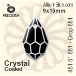 Preciosa MC Chaton MAXIMA (431 11 615) SS39 - Color (Coated) With Dura™ Foiling