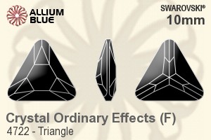 施華洛世奇 Triangle 花式石 (4722) 10mm - Crystal (Ordinary Effects) With Platinum Foiling