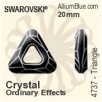 施華洛世奇 XILION Chaton (1028) SS19 - Clear Crystal With Platinum Foiling