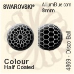 Swarovski Disco Ball Fancy Stone (4869) 8mm - Crystal Effect (Full Coated) Unfoiled