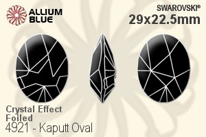 Swarovski Kaputt Oval Fancy Stone (4921) 29x22.5mm - Crystal Effect With Platinum Foiling