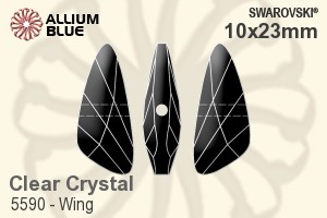 Swarovski Wing Bead (5590) 10x23mm - Clear Crystal