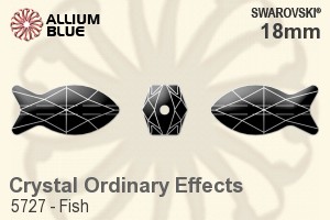 Swarovski Fish Bead (5727) 18mm - Crystal (Ordinary Effects)