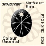 Swarovski XILION Oval Pendant (6028) 12mm - Crystal Effect