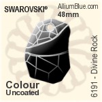 施華洛世奇 天宇 平底石 (2520) 14x10mm - 白色（半塗層） 白金水銀底