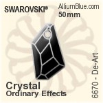スワロフスキー Heart ペンダント (6215) 18mm - クリスタル エフェクト