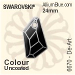 施華洛世奇 圓形 鈕扣 (3015) 12mm - 透明白色 白金水銀底