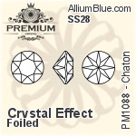 PREMIUM 33 Facets Chaton (PM1088) SS28 - Crystal Effect With Foiling