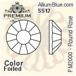 プレミアム ラウンド チャトン (PM1000) PP24 - カラー 裏面フォイル