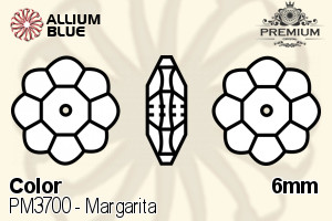 PREMIUM CRYSTAL Margarita Sew-on Stone 6mm Jet