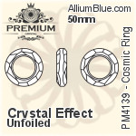 プレミアム Cosmic Ring ファンシーストーン (PM4139) 30mm - クリスタル エフェクト 裏面にホイル無し