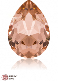 PREMIUM CRYSTAL Pear Fancy Stone 18x13mm Light Peach F