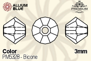 PREMIUM Bicone Bead (PM5328) 3mm - Color