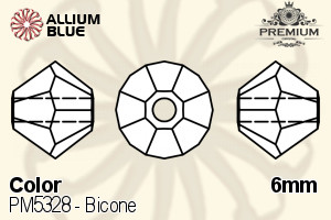 PREMIUM CRYSTAL Bicone Bead 6mm Rosaline